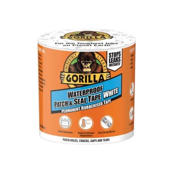 Gorilla Glue Gorilla Waterproof White Patch & Seal Tape - wilko