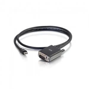 C2G Mini DisplayPort Male to VGA Male Adapter Cable 10ft (3M) Black