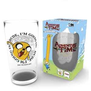 Adventure Time Finn and Jake Large Glass