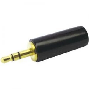 3.5mm audio jack Plug straight Number of pins 3 Stereo Black Cliff JPS 35G