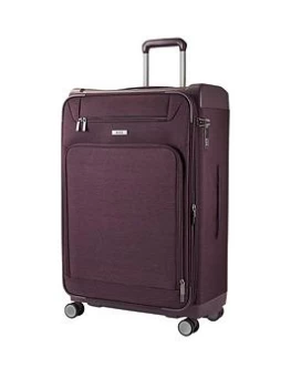 Rock Luggage Parker 8-Wheel Suitcase Large - Purple
