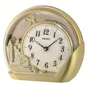 Seiko QXN232G Mantel Clock - Gold
