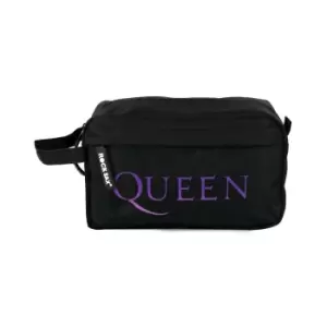 Rock Sax Queen Logo Toiletry Bag (One Size) (Black)