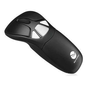 Gyration - Air Mouse GO Plus Wireless Desktop Wireless Mouse (Black/Silver)