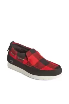Perry Moc-Sider Buffalo Check Shoes Male Red UK Size 9