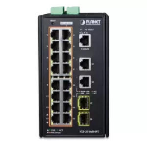 IGS-20160HPT - Managed - L2/L3 - Gigabit Ethernet (10/100/1000) - Full duplex - Power over Ethernet (PoE) - Wall mountable