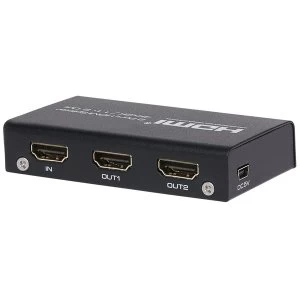 Nikkai HDMI Splitter 1 Port In 2 Ports Out 4K 30Hz Resolution UK Plug