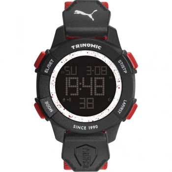 Mens Puma PU91127 TRINOMIC - red white Alarm Chronograph Watch