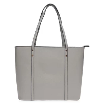 Linea Zip Top Tote Bag - Grey