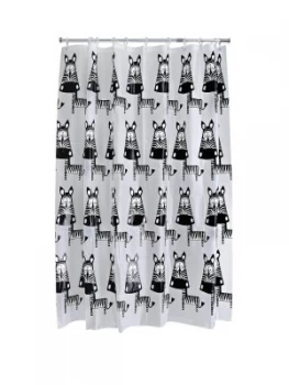 Aqualona Zebra Shower Curtain - Multi