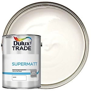 Dulux Trade Supermatt Emulsion Paint White 5L