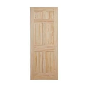 6 Panel Clear pine Internal Door H1981mm W686mm