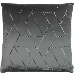 Kai Hades Metallic Geometric Cushion Cover, Moonlight, 55 x 55 Cm