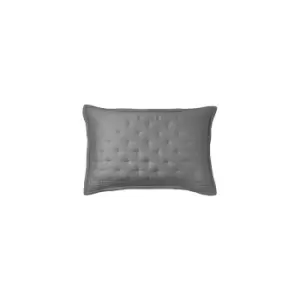 Donna Karan Essential Quilted Standard Pillowcase, Charcoal