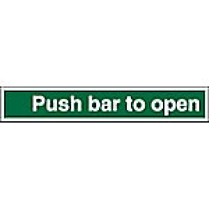 Exit Sign Push Bar Plastic 5 x 30 cm