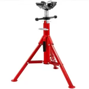VEVOR High Folding Pipe Stand, Model V-Head 1107A Head High Folding Pipe Stand, Steel Jack Stands, 2 Ton Capacity, 28-inch to 51.5-inch Pipe Jack Stan