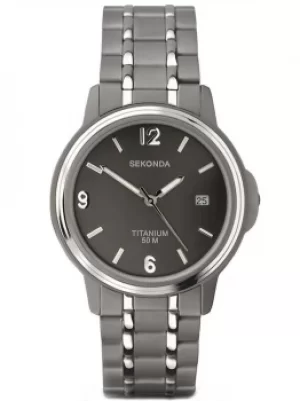 Sekonda Mens Titanium Bracelet Watch 3876