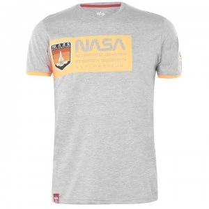 Alpha Industries Alpha Mars Neon T Shirt - Grey Heather 17