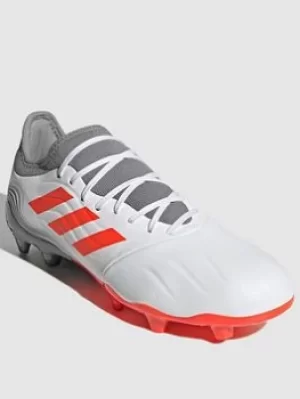 Adidas Mens Copa 20.3 Firm Ground Football Boot, White, Size 10, Men