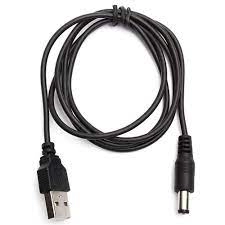 Maplin USB to DC Power Supply Adapter Cable Output 5V 2.1mm x 5.5mm - 1m