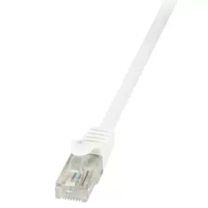 LogiLink 0.25m Cat.6 U/UTP RJ45 networking cable White Cat6 U/UTP...