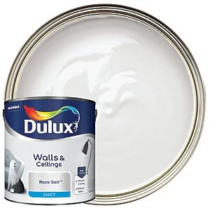 Dulux Walls & Ceilings Rock Salt Matt Emulsion Paint 2.5L