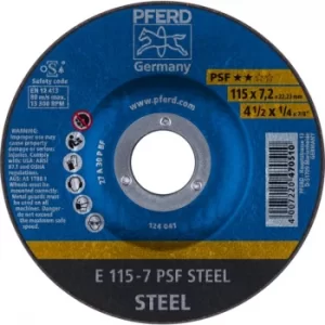 Grinding Wheel E 115-7 PSF Steel