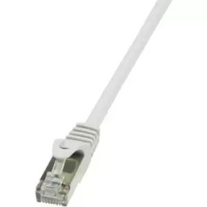 LogiLink CP1092S RJ45 Network cable, patch cable CAT 5e F/UTP 10.00 m Grey