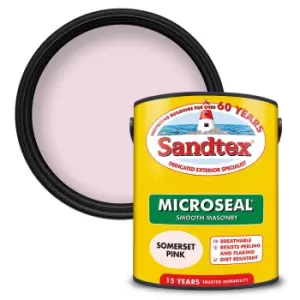 Sandtex Ultra Smooth Masonry Paint Somerset Pink - 5L
