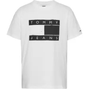 Tommy Jeans Tjm Clsc Spray Flag Tee - White