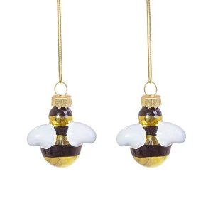 Sass & Belle (Set of 2) Bee Shaped Mini Bauble