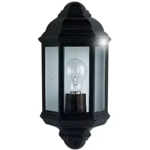Searchlight 280BK 1 Light Outdoor Wall Lantern Light In Black 82-029