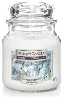 Yankee Candle Medium Jar Candle - Snow Dusted Pine