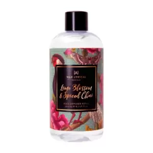 Lime Blossom & Spiced Chai 200ml Reed Diffuser Refill Clear