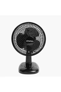 6" Small Electric Modern Portable Air Cooling Fan with Tilt Feature for PC, Worktop, Desk, Office, Home & Travel Use - Black