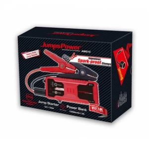 JumpsPower AMG15 Powersports Battery - Heavy Duty Jump Starter With Ingenious Spark-proof Clamp
