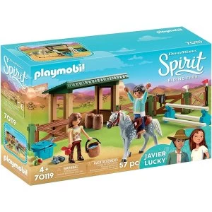 Playmobil DreamWorks Spirit Riding Arena with Lucky and Javier