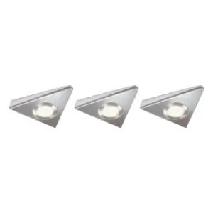 NxtGen Georgia Premium LED Under Cabinet Light 1.8W (3 Pack) Cool White 65° Brushed Nickel