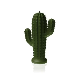 Dark Green Large Cactus Candle