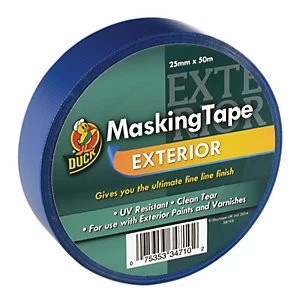 Duck Tape UV Resistant Blue Exterior Masking Tape 25mm x 50m