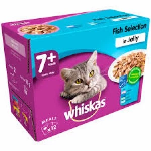 Whiskas Senior Fish Selection in Jelly Cat Food 12 x 100g