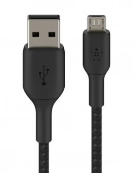 Belkin Braided USB-A to Micro USB 1m Cable - Black