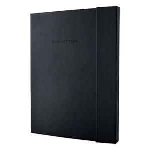 Sigel Conceptum Hard Cover Ruled Notebook with Magnetic Fastener A4 Plus 80gsm 194 Pages Ref CO142 Black