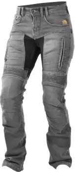Trilobite Parado Grey Ladies Motorcycle Jeans, Size 26 for Women, grey, Size 26 for Women