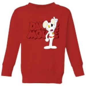 Danger Mouse Pose Kids Sweatshirt - Red - 3-4 Years