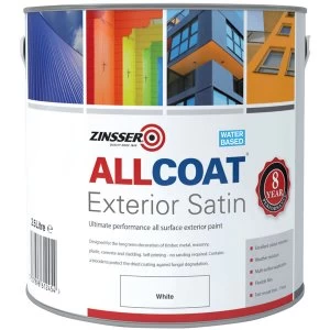 Zinsser ALLCOAT Exterior Paint White 2.5 Litre