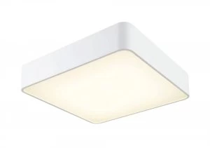 Flush Ceiling 40cm Square, 2100lm, 35W LED 4000K White, Acrylic