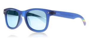 Polaroid Junior 8009/N Sunglasses Matte Blue UJO Polariserade 45mm