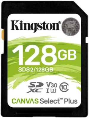 Kingston Canvas Select Plus SDXC 100MBs Class 10 128GB
