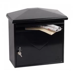 Phoenix Libro Front Loading Mail Box MB0115KB in Black with Key Lock